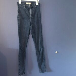 Topshop Blue Skinny Jeans